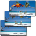 Luggage Tag - 3D Lenticular Beach Chair/ Palm Stock Image (Imprinted)